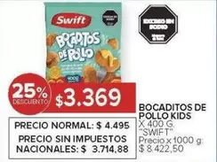 Swift - BOCADITOS DE POLLO KIDS