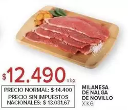 MILANESA DE NALGA DE NOVILLO