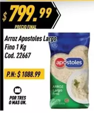 Mas - Arroz Largo Fino 1 Kg Cod. 22667