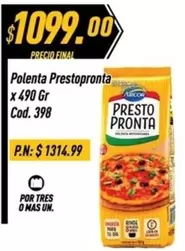 Arcor - Polenta Prestopronta