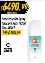 Off - Spray Invisible Kids 113ml Cod. 45449