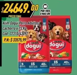 dogui - Perro Adultos/ Cachorro x 15 Kg
