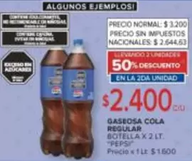 Pepsi - GASEOSA COLA REGULAR