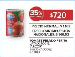 Arcor - TOMATE PELADO PERITA