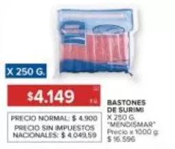 X$ - BASTONES DE SURIMI