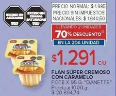 Danette - FLAN SÜPER CREMOSO CON CARAMELO