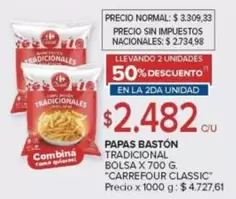 Carrefour - PAPAS BASTÓN TRADICIONAL