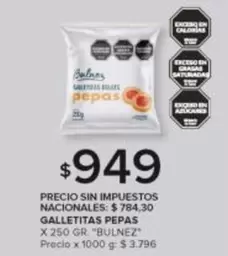 X$ - GALLETITAS PEPAS