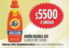 Ace - JABÓN DILUIBLE