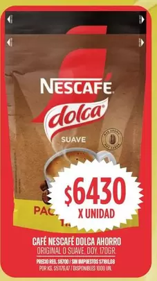Dolca - CAFÉ DOLCA AHORRO