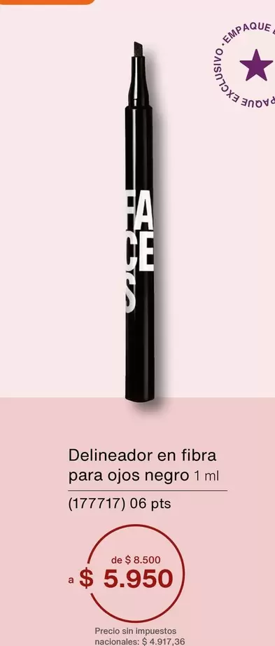 Negro - Delineador en fibra para ojos negro 1 ml