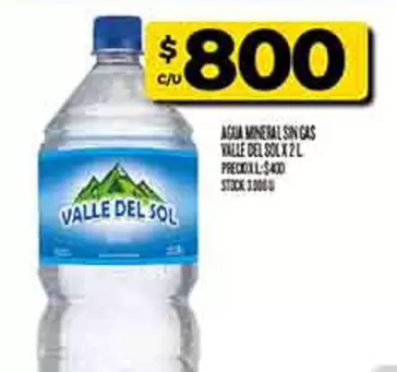 Sol - AGUA MINERAL SIN GAS
