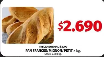 X$ - PAN FRANCES/MIGNON/PETIT x kg