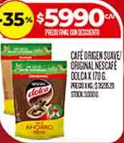 Origen - CAFE ORIGEN SUAVE ORIGINAL
