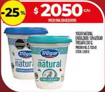 Tregar - YOGUR NATURAL