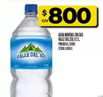 Sol - AGUA MINERAL SIN GAS