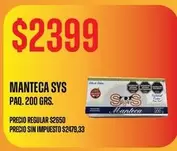 SYS - MANTECA