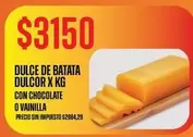 Dulcor - DULCE DE BATATA