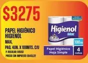 Higienol - PAPEL HIGIÉNICO