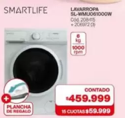 Smartlife - LAVARROPA SL-WMU061000W