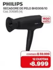 Philips - SECADORE DE PELO BHD308/10