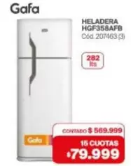 Gafa - HELADERA HGF358AFB