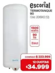 Escorial - TERMOTANQUE 90