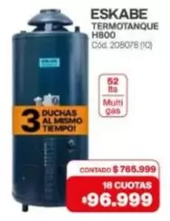 Eskabe - TERMOTANQUE H800