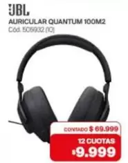 JBL - AURICULAR QUANTUM 100M2