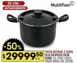 Multiflon - OLLA COLAPASTA COLOR