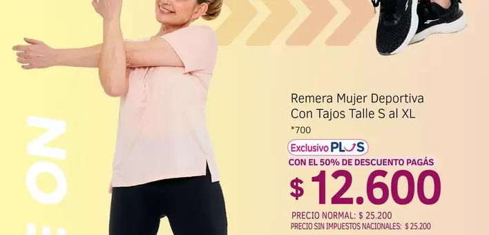 XL - Remera Mujer Deportiva Con Tajos Talle S al