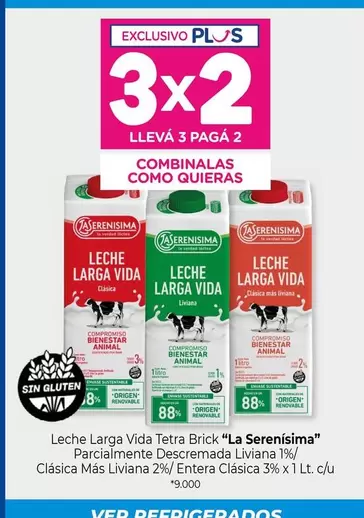La Serenísima - Leche Larga Vida Tetra Brick