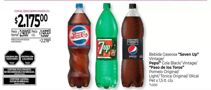 Pepsi - Seven Up, Cola Black, Paso de los Toros