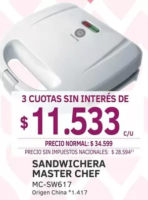 MasterChef - SANDWICHERA MASTER CHEF