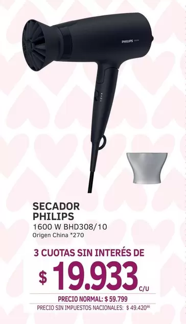 Philips - 1600 W BHD308/10