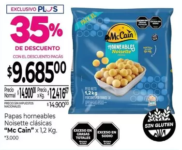 Mc Cain - Papas horneables Noisette clásicas