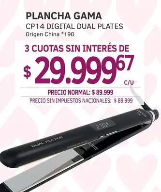GAMA - CP14 DIGITAL DUAL PLATES