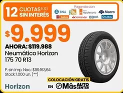 Mas - Neumático Horizon 175 70 R13