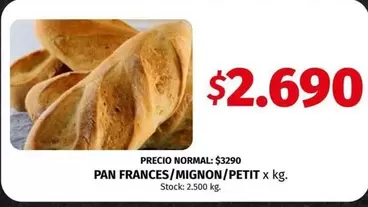 X$ - PAN FRANCES/MIGNON/PETIT x kg