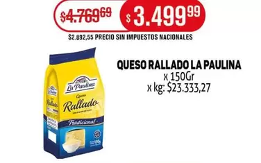 La paulina - QUESO RALLADO