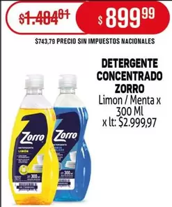 Zorro - DETERGENTE CONCENTRADO
