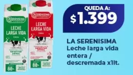 vida - Leche larga  entera / descremada