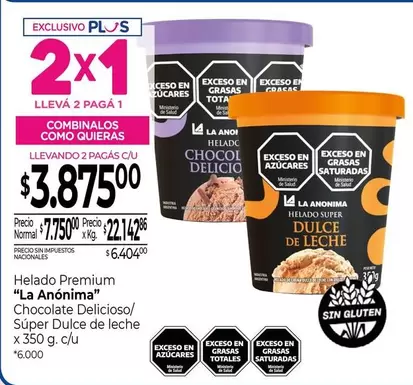 La Anónima - Chocolate Delicioso/ Súper Dulce de leche