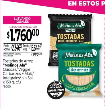 Molinos Ala - Tostadas de Arroz