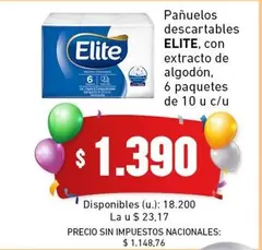 Elite - Pañuelos descartables