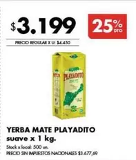 Playadito - YERBA MATE PLAYADITO