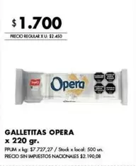 Opera - GALLETITAS