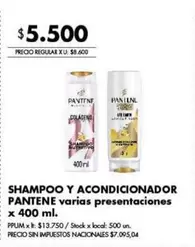 Pantene - SHAMPOO Y ACONDICIONADOR