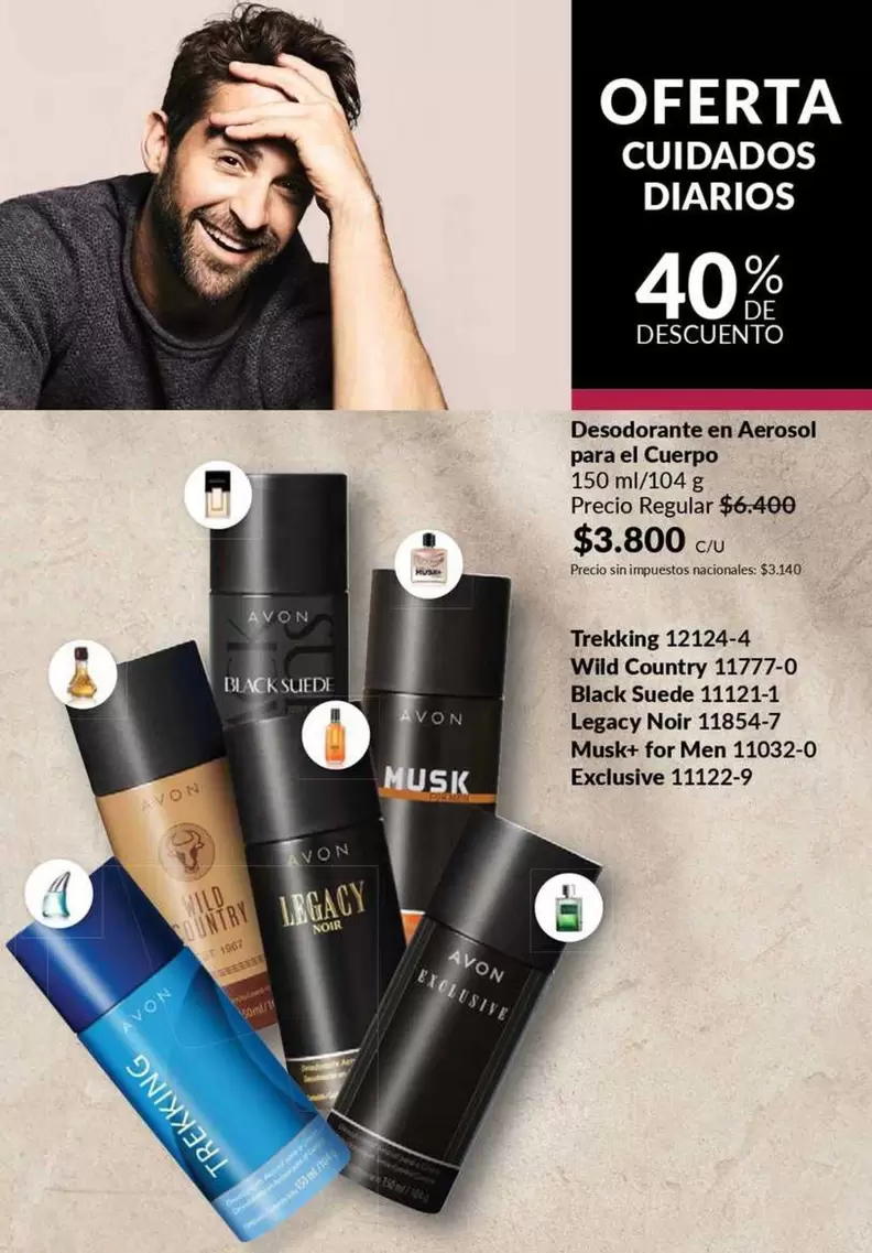 Avon - Desodorante en Aerosol para el Cuerpo