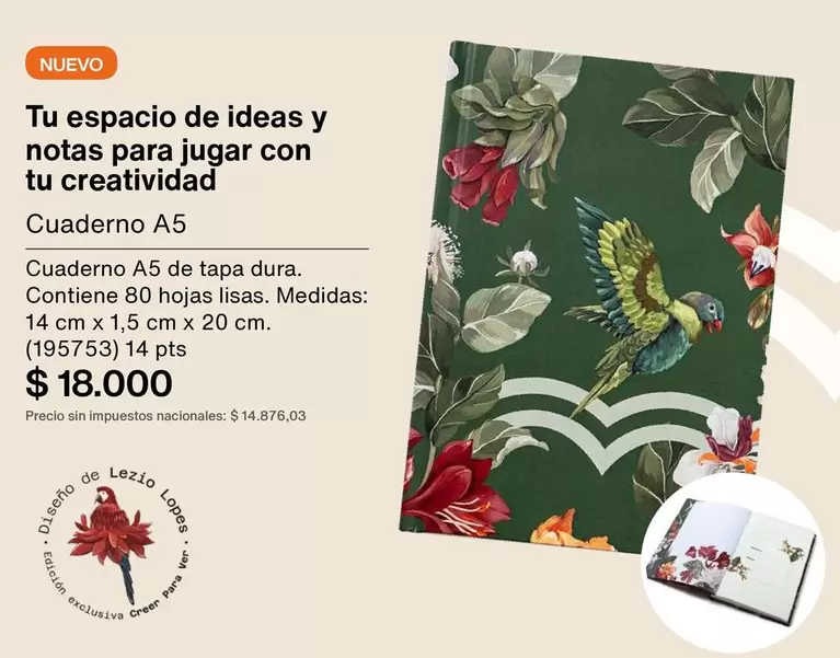 X$ - Cuaderno A5